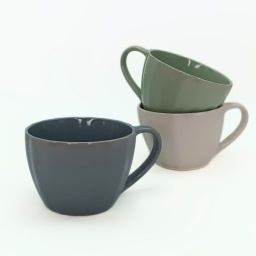 TAZA MUG 300ML CERAMICA COLORES SURTIDOS