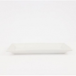 Fuente Rectangular 35x19x2.7cm Cermica Blanca