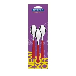 Cuchara de t roja Set x3 New Kolor Tramontina