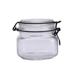 Frasco de vidrio hermtico 500ml con tapa