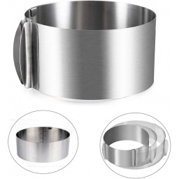 Molde ajustable para cortar torta extensible
