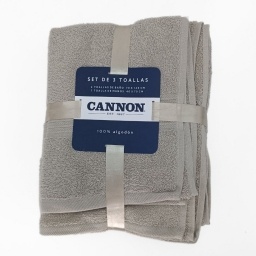 Set de 3 toallas Beige