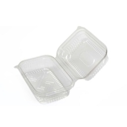Pote Rectangular Descartable con tapa Pack x50