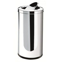Basurero Papelera 40.5 Lts con tapa Basculante Brinox