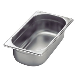 CUBA GASTRONOMICA GN 1/3 32.5X17.6X6.5 CM 2.3 LTS ACERO INOX
