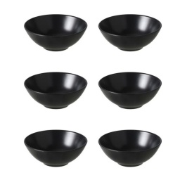 Bowl 12 cm Cer�mica Ibiza Negro Kit x6