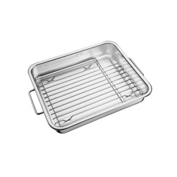 Asadera Rectangular c/ parrillaTramontina 39X34 CM Service