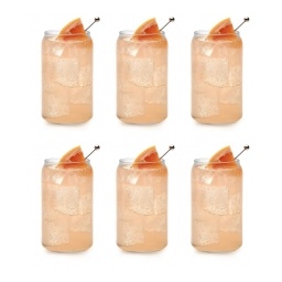 Vaso Can Glass 473ml Libbey kit x6