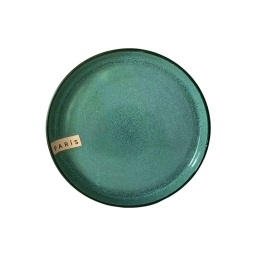 Plato de Postre 20.5 cm Cermica Verde Paris