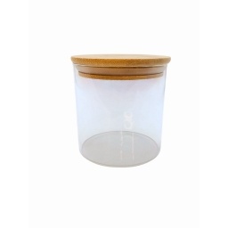 Frasco de vidrio con tapa Bamb 650 ml