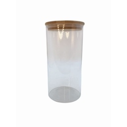 Frasco de vidrio con tapa bamb 1200ml