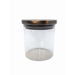 Frasco de vidrio con tapa de metal 600ml