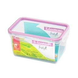 Contenedor Recipiente con tapa 2 Lts Plstico Sanremo