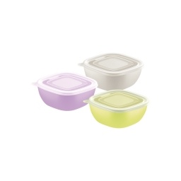 Contenedor Recipiente 600ml c/ Tapa Tramontina Colores Surtidos