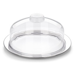 Bandeja con cupula 30 cm Acero Inoxidable