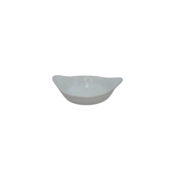 Ramequin con asas 9x6.7x2cm Porcelana Blanca Selecta