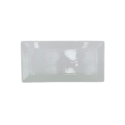Fuente rectangular 30.5x15.3x2.5 cm Porcelana Blanca Selecta