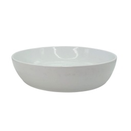 Fuente ensaladera lisa 34.5 cm 6 Lts Porcelana Blanca