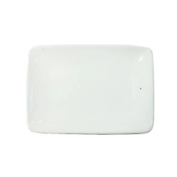 Plato Rectangular 12.5x9x1.5 cm  Porcelana Blanco