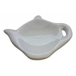 Posa t con forma de tetera 13cm Porcelana Blanco