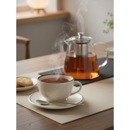 Taza T c/ plato 200 ml Brisa Porcelana Oxford