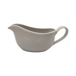 Cremera Salsera Lisa 21x9.5cm Porcelana Blanca