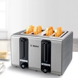 Tostador TAT7S45 de 4 rebanadas acero inox Bosch