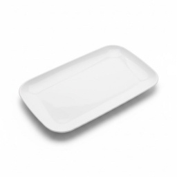 Fuente Bandeja 30x18 cm Cermica Blanca Selecta