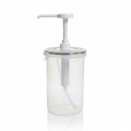 Dispensador cilindrico para aderezos / salsas 1.5 Lts Pl�stico