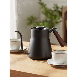 Jarra hervidor cuello de cisne 850 ml Vertido Manual con term�metro Acero Inoxidable Varenna