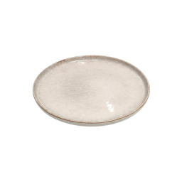 Plato 27 cm Cer�mica Veteada Gris Selecta