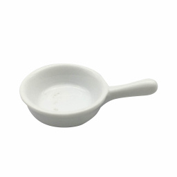 Ramequin redondo con mango 50ml Porcelana Blanca