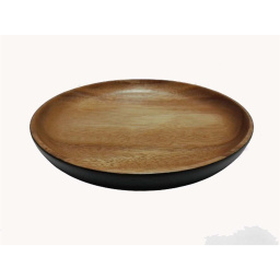 Plato Redondo 20 cm Madera Acacia Selecta