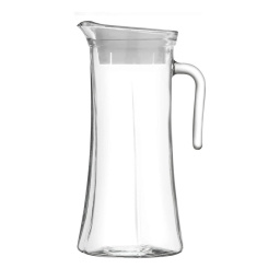 Jarra Vidrio 1400 ml c Tapa Blanca Truva Lav