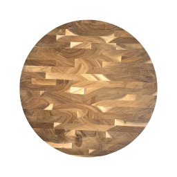 Tabla Redonda 36 cm Madera Acanalada Acacia