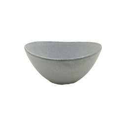 Bowl Oval 16.5cm Cer�mica Gris Granito Selecta