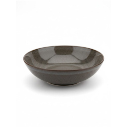 Bowl 21 cm 1000 ml Ceramica Gris Puntitos