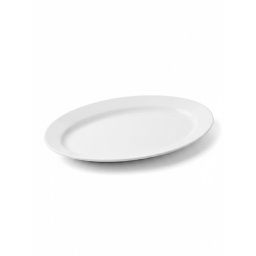 Fuente Oval 40 cm Porcelana Blanca BG