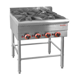 Anafe con 4 quemadores Flamemax