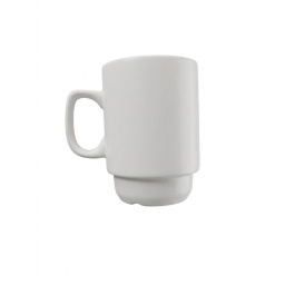 Taza Apilable 300 ml Porcelana Blanco
