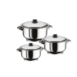 Juego de bateria acero inoxidable Set x6 pzas Arian