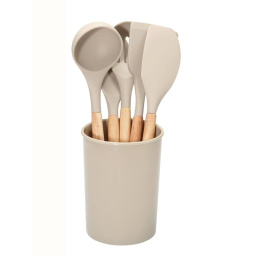 Set Menage 6 Piezas Silicona Beige