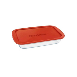 Asadera Rectangular 2.9 L Con Tapa Clasica Marinex
