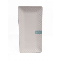 Fuente rectangular 25 cm cer�mica Vanilla