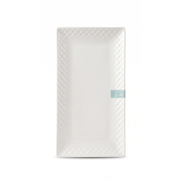 Fuente rectangular 30 cm cer�mica Vanilla