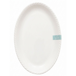 Fuente oval 43.8 cm cer�mica Vanilla