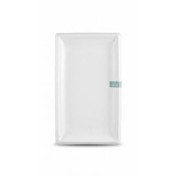 Fuente rectangular 25 cm cer�mica blanca Vanilla