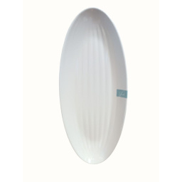 Fuente oval rayas 40.5 cm cer�mica Vanilla