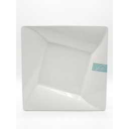 Plato cuadrado 20.6 cm cer�mica Vanilla