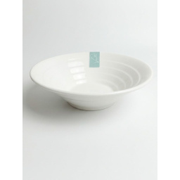 Bowl C�nico Rayas 22.5 cm Ceramica Vanilla